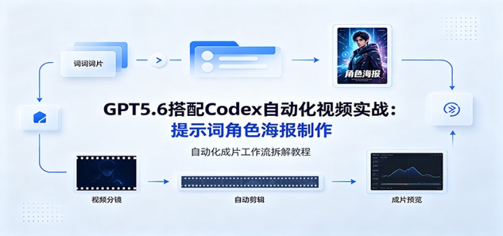 GPT5.6����Codex�Զ�����Ƶʵս����ʾ�ʽ�ɫ�����������Զ�����Ƭ��������